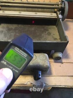 Used Vintage Letterpress Printing & Labeling POT Devin Mod. 140, 10, Hot Gluing