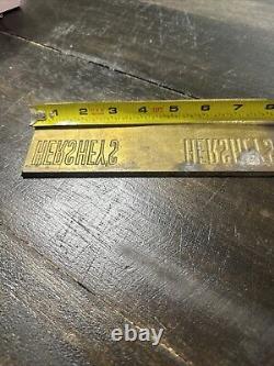 VINTAGE METAL PRINTING PLATE Hersheys Chocolate Baking Rare