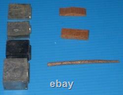 VTG Lot 563 Letter/Number Press Block Stamp Print Type Metal Wood Tray/Drawer