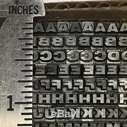 Venus Extra Bold Extended 12 pt Letterpress Type Printer's Lead Metal Font