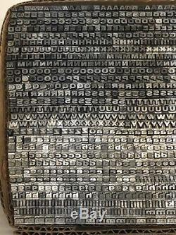 Venus Extra Bold Extended 12 pt Letterpress Type Printer's Lead Metal Font