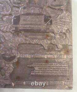 Vintage 1950's FORD Vacation Ad Advertising PRINTING PLATE BLOCK Rare