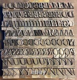 Vintage 48 Point Cloister Bold Italic Type 111 pieces Set# 4 of 6 Uppercase