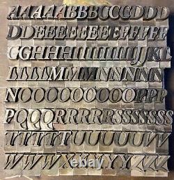 Vintage 48 Point Cloister Bold Italic Type 111 pieces Set# 4 of 6 Uppercase