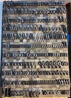 Vintage 48 Point Cloister Bold Italic Type 227 pieces Set#2 of 6 Lowercase