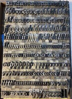 Vintage 48 Point Cloister Bold Italic Type 227 pieces Set#2 of 6 Lowercase