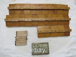 Vintage Aleph Bet Hebrew Letter Stamps (28) with Final Letters & Vowel (6)