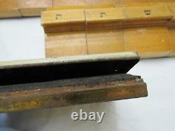 Vintage Aleph Bet Hebrew Letter Stamps (28) with Final Letters & Vowel (6)