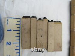 Vintage Aleph Bet Hebrew Letter Stamps (28) with Final Letters & Vowel (6)