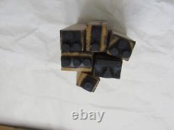 Vintage Aleph Bet Hebrew Letter Stamps (28) with Final Letters & Vowel (6)
