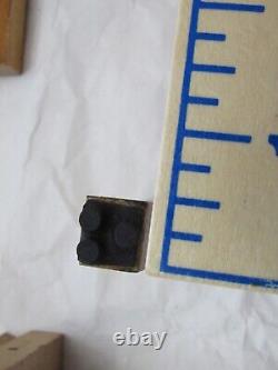 Vintage Aleph Bet Hebrew Letter Stamps (28) with Final Letters & Vowel (6)