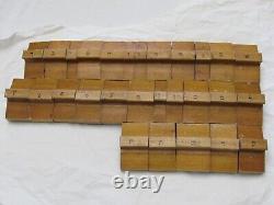Vintage Aleph Bet Hebrew Letter Stamps (28) with Final Letters & Vowel (6)
