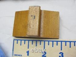 Vintage Aleph Bet Hebrew Letter Stamps (28) with Final Letters & Vowel (6)