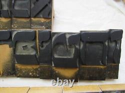 Vintage Aleph Bet Hebrew Letter Stamps (28) with Final Letters & Vowel (6)