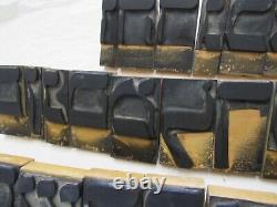 Vintage Aleph Bet Hebrew Letter Stamps (28) with Final Letters & Vowel (6)