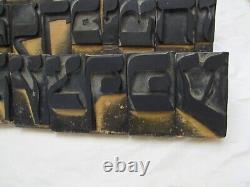 Vintage Aleph Bet Hebrew Letter Stamps (28) with Final Letters & Vowel (6)