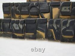 Vintage Aleph Bet Hebrew Letter Stamps (28) with Final Letters & Vowel (6)