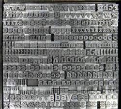 Vintage Alphabets Letterpress Print Type 24pt Antique Shaded Stymie MN86 11#