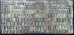 Vintage Alphabets Letterpress Printing Type 24pt Century Bold MN77 7#