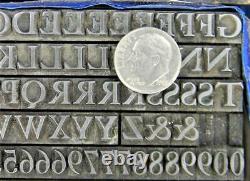 Vintage Alphabets Letterpress Printing Type BB&S 24pt Caslon MN71 7#
