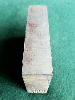 Vintage Coca-Cola Letterpress Printer Block Pause n Refresh Music ca. 1924