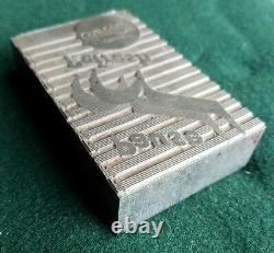 Vintage Coca-Cola Letterpress Printer Block Pause n Refresh Music ca. 1924