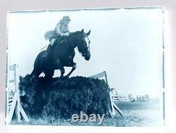 Vintage Copper Print Block Horse Jumping, Equestrian Sport, Cowgirl Great Gift