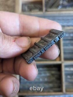Vintage Lead Type with Tray Assorted
