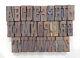 Vintage Letterpress 26 A To Z Letters Wood Type Printers Block Collection#bl-161