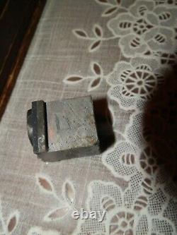 Vintage Letterpress Alphabet Letters in Case, Missing Letter E, Measure 1 x. 5