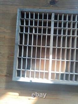 Vintage Letterpress Oak Printers Drawer Letterpress Type Set Case