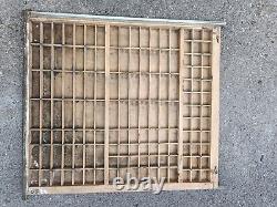 Vintage Letterpress Oak Printers Drawer Letterpress Type Set Case Jumbo Size