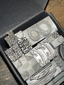 Vintage Letterpress Printers Block Type Cuts Dingbats Lead Variety of Designs #7