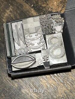 Vintage Letterpress Printers Block Type Cuts Dingbats Lead Variety of Designs #7