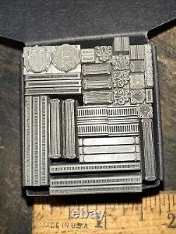 Vintage Letterpress Printers Block Type Cuts Dingbats Variety of Designs #80