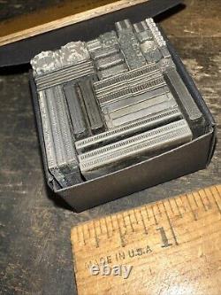 Vintage Letterpress Printers Block Type Cuts Dingbats Variety of Designs #80
