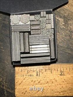 Vintage Letterpress Printers Block Type Cuts Dingbats Variety of Designs #80