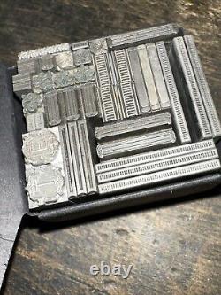 Vintage Letterpress Printers Block Type Cuts Dingbats Variety of Designs #80