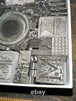 Vintage Letterpress Printers Block Type Cuts Dingbats Variety of Designs! #V