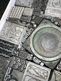 Vintage Letterpress Printers Block Type Cuts Dingbats Variety of Designs! #V