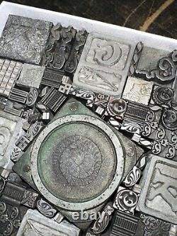 Vintage Letterpress Printers Block Type Cuts Dingbats Variety of Designs! #V