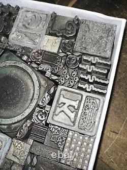 Vintage Letterpress Printers Block Type Cuts Dingbats Variety of Designs! #V