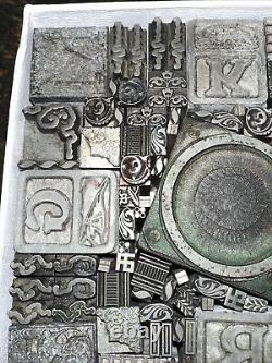 Vintage Letterpress Printers Block Type Cuts Dingbats Variety of Designs! #V