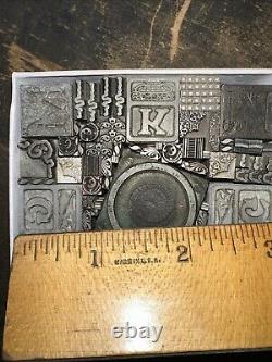 Vintage Letterpress Printers Block Type Cuts Dingbats Variety of Designs! #V
