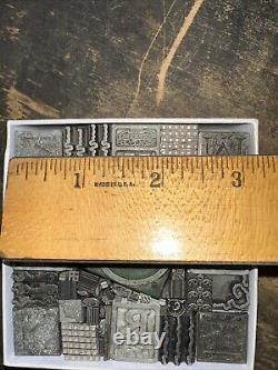 Vintage Letterpress Printers Block Type Cuts Dingbats Variety of Designs! #V