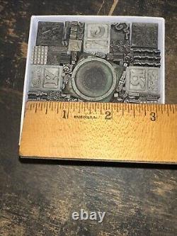 Vintage Letterpress Printers Block Type Cuts Dingbats Variety of Designs! #V