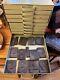 Vintage Letterpress Rubber Letters And Numbers In Metal Drawer Casement