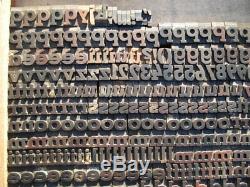 Vintage Letterpress wood type alphabet 18mm printing blocks wooden letters Adana