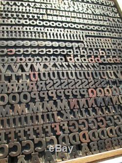Vintage Letterpress wood type alphabet 18mm printing blocks wooden letters Adana