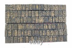 Vintage Letterpress wood/wooden printing type block 106 pc 26mm #TP117